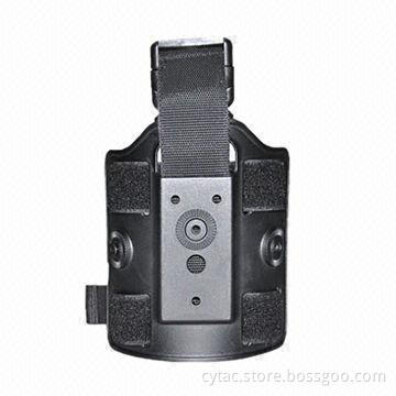 Easily attach holsters, mag pouches high-tech, black polymer drop leg platform